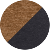 Antique Mahogany & Black Premium Woodgrain LuxCraft Poly Colors